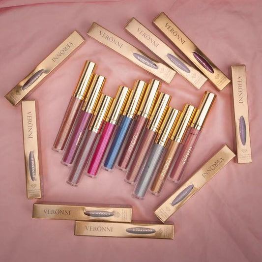 ลิปสติกลิปกลอสเนื้อแมทท์ประกายแวววาว